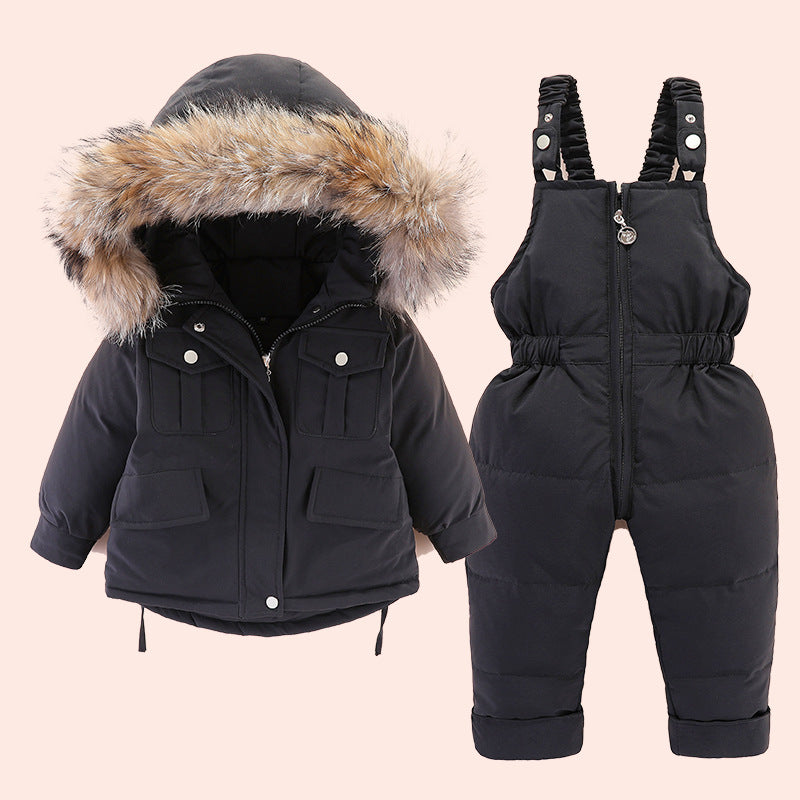Baby Winter Two-Piece Suit – Warme Jas + Salopette