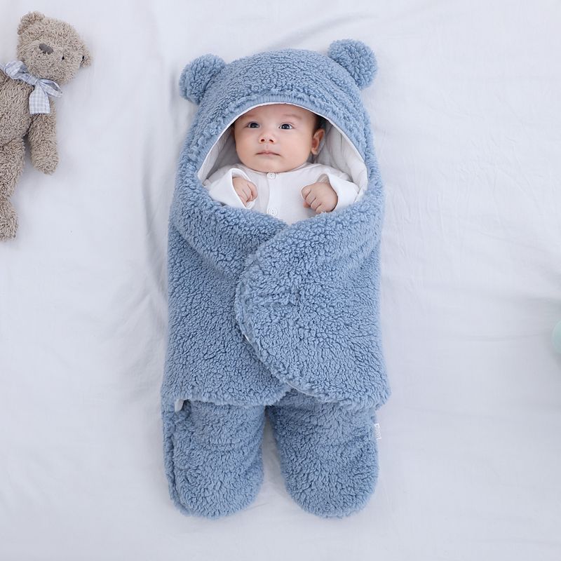 Ultiem Warme Baby Wikkeldeken – Comfortabele Teddy Slaapzak