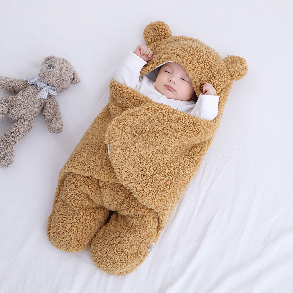 Ultiem Warme Baby Wikkeldeken – Comfortabele Teddy Slaapzak