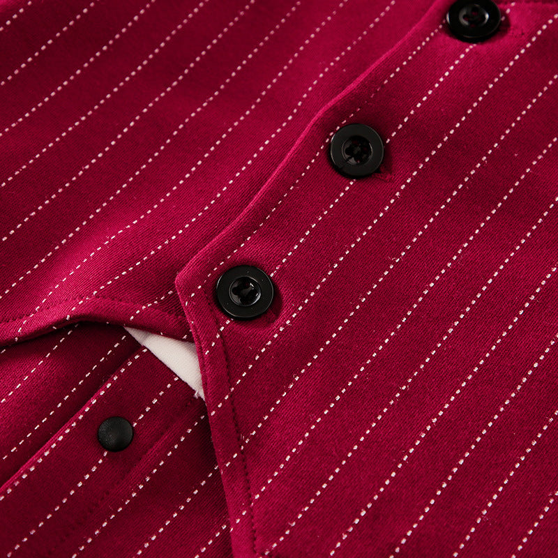 Baby Boys Luxe Feest Rompertje – Wine Red