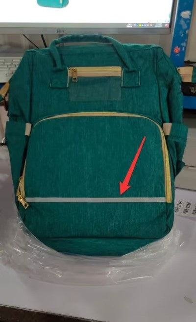 USB Charging Mommy Bed Backpack – Multifunctionele Luiertas met Opvouwbaar Bed