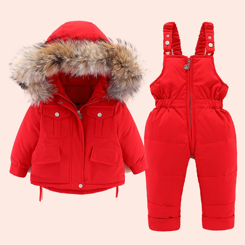 Baby Winter Two-Piece Suit – Warme Jas + Salopette