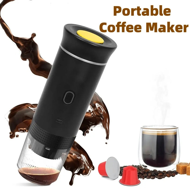 Draagbare 3-in-1 Elektrische Koffiemachine – Espresso & Capsule Maker voor Onderweg