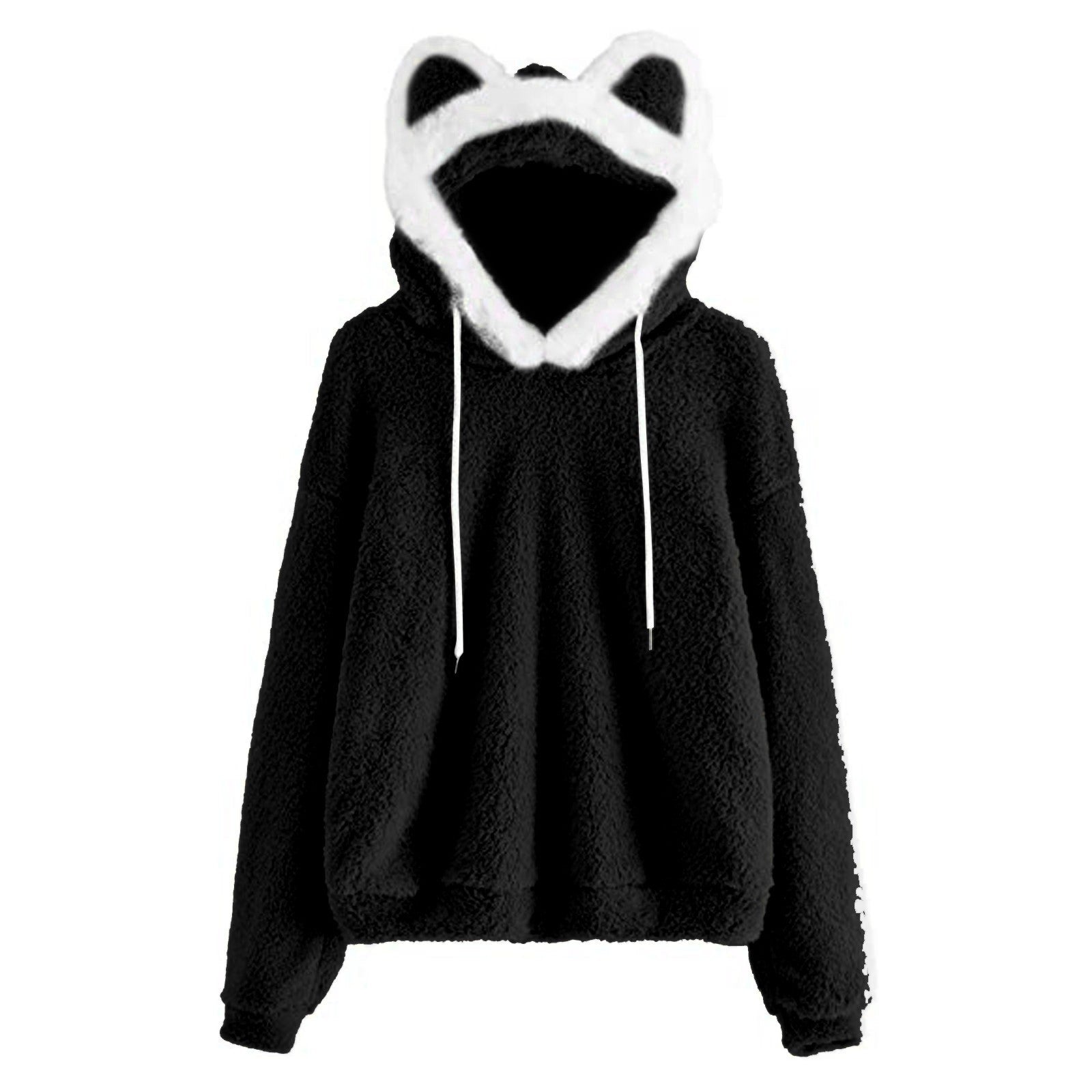 Fluffy Hoodie met Kattenoortjes – Zachte Oversized Trui met Capuchon 😺