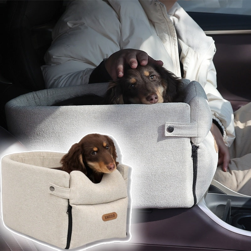 Luxe Honden Autostoel – Veilig & Comfortabel Reismandje voor Kleine Honden en Katten