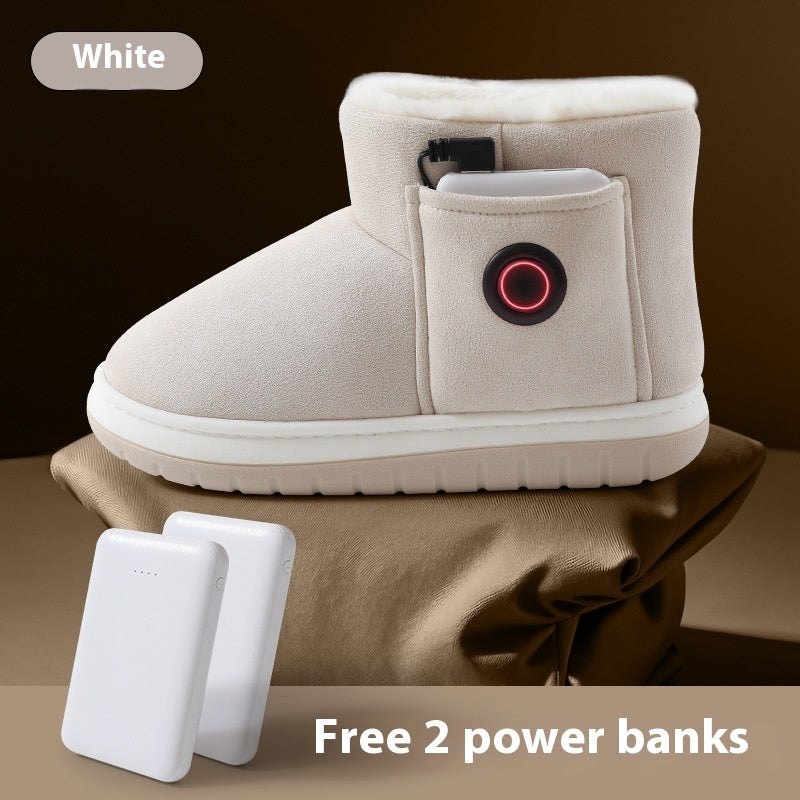 Rechargeable Heating Slippers – Warme Winter Pantoffels