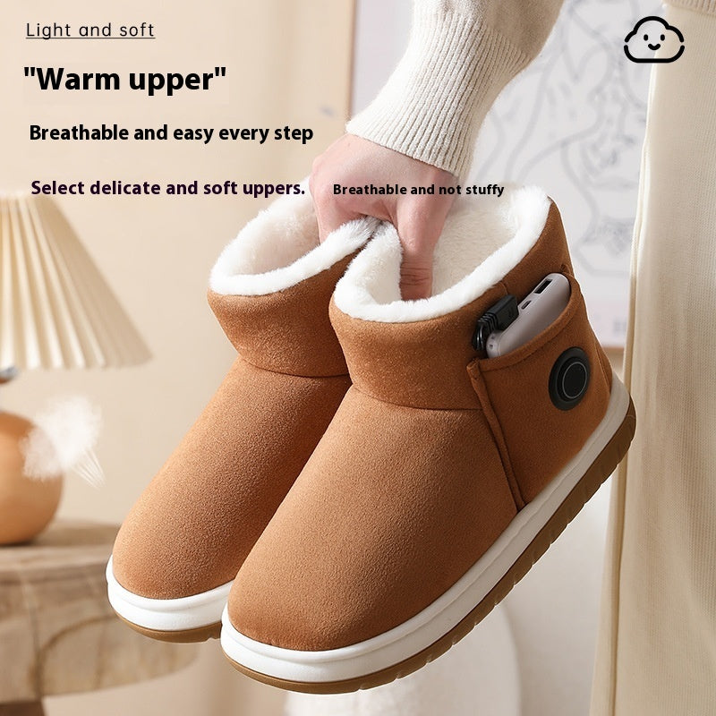 Rechargeable Heating Slippers – Warme Winter Pantoffels