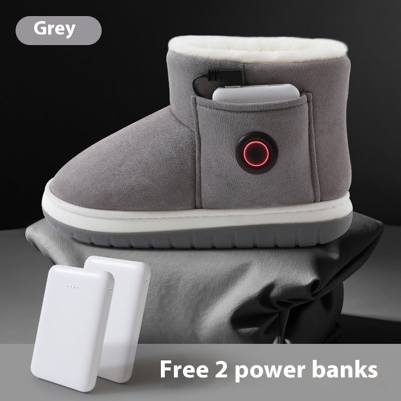 Rechargeable Heating Slippers – Warme Winter Pantoffels