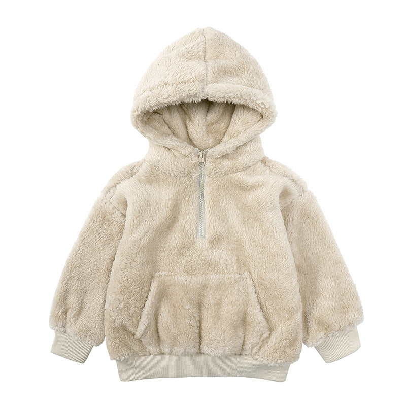Teddy Bear Fleece Winterjas – Extra Warm & Zacht (0–5 jaar)