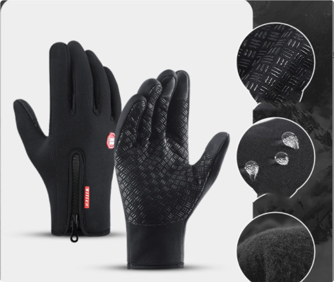 Waterdichte Winterhandschoenen met Touchscreen & Fleece – Unisex Sport & Motor Gloves
