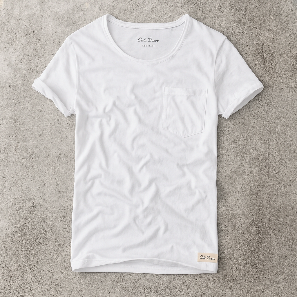 Simple Casual Men's Clothing Summer New Slub Cotton T-shirt