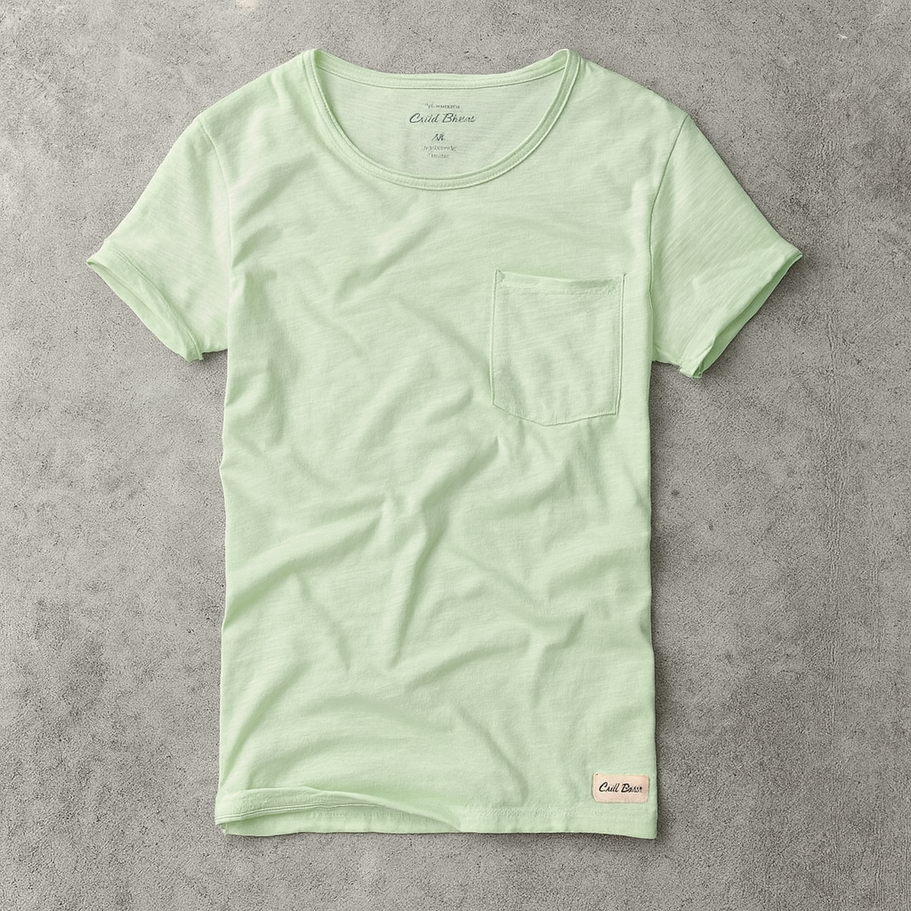 Simple Casual Men's Clothing Summer New Slub Cotton T-shirt