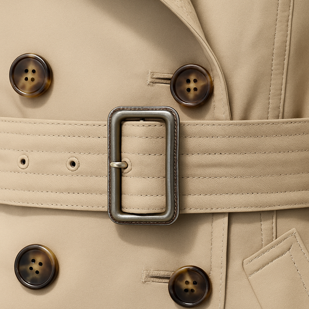 Dames Trenchcoat - khaki Stijlvol & Tijdloos