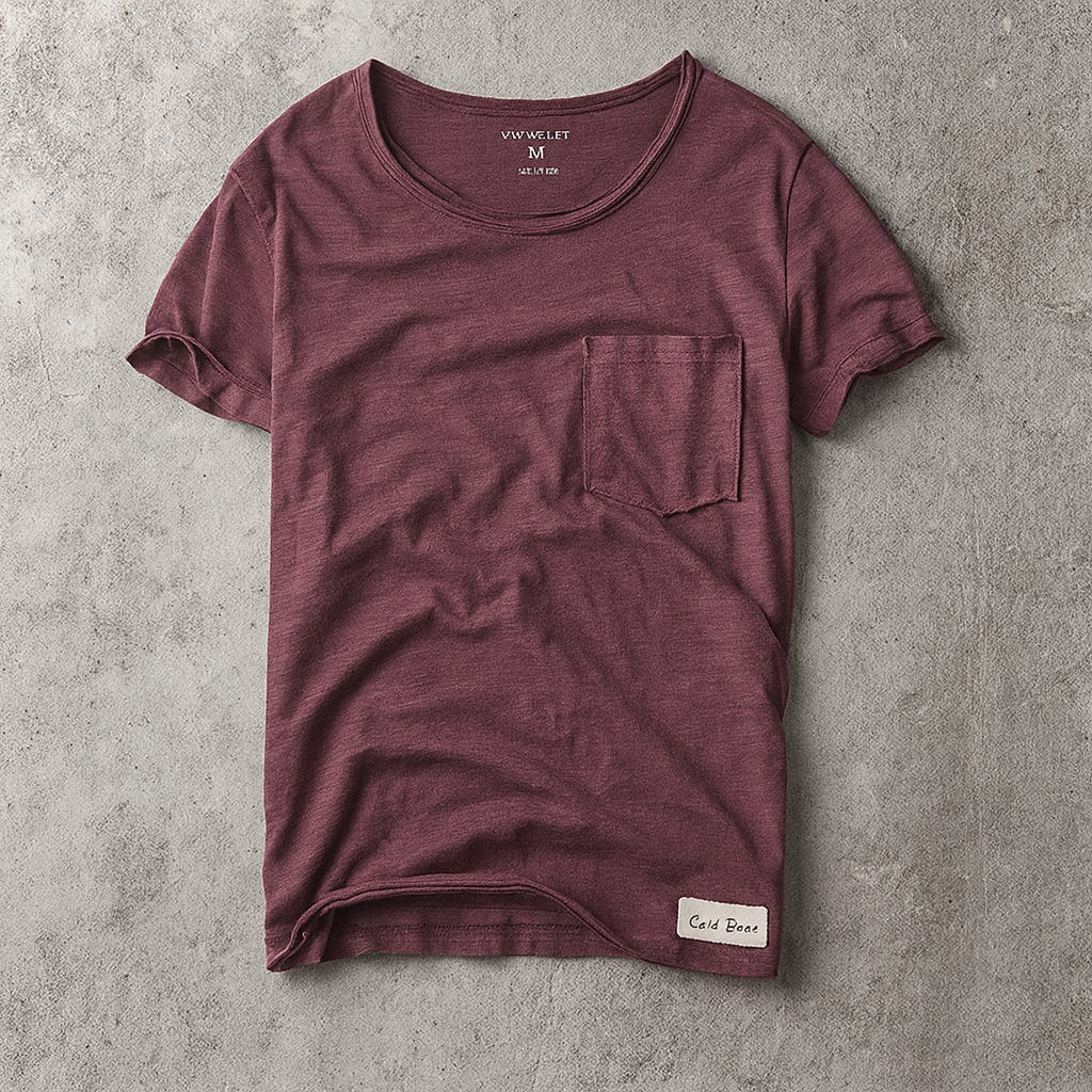 Simple Casual Men's Clothing Summer New Slub Cotton T-shirt