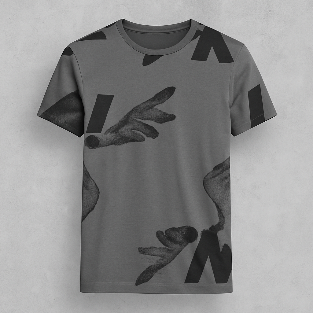Slim-Fit T-Shirt met korte mouwen - Grijs