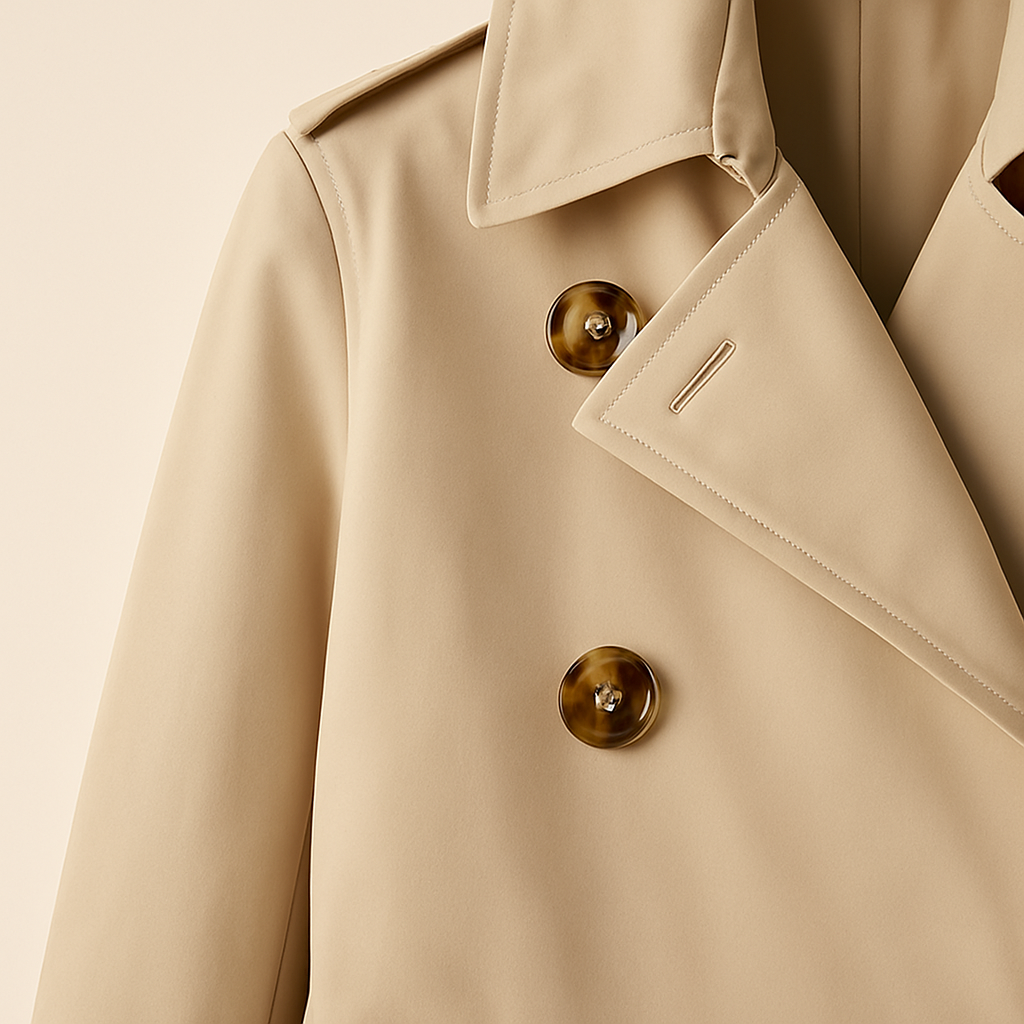 Dames Trenchcoat - khaki Stijlvol & Tijdloos